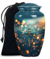 Green Dragonfly Burial Cremation Urns - Large Urn For Ashes For Women