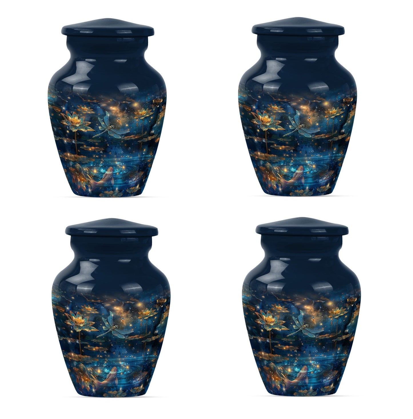 Purple Meadow DRAGONFLY Urn 