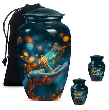 Large Urn With 2 Keepsake Urn