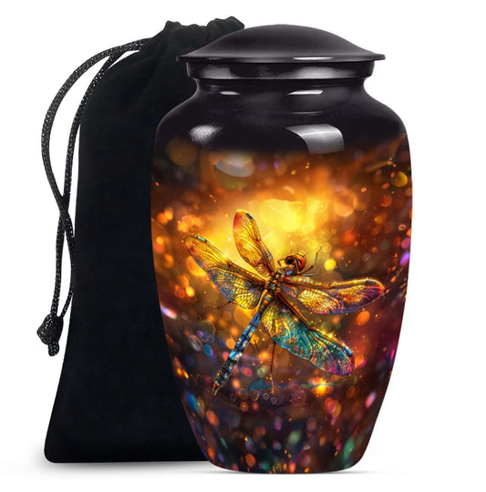 Decorative Dragonfly Funeral Urn - Cremation Urn Mom