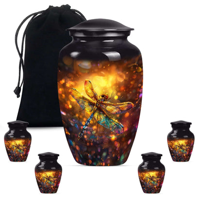 Decorative Dragonfly Funeral Urn - Cremation Urn Mom