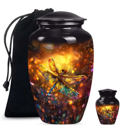 Decorative Dragonfly Funeral Urn - Cremation Urn Mom