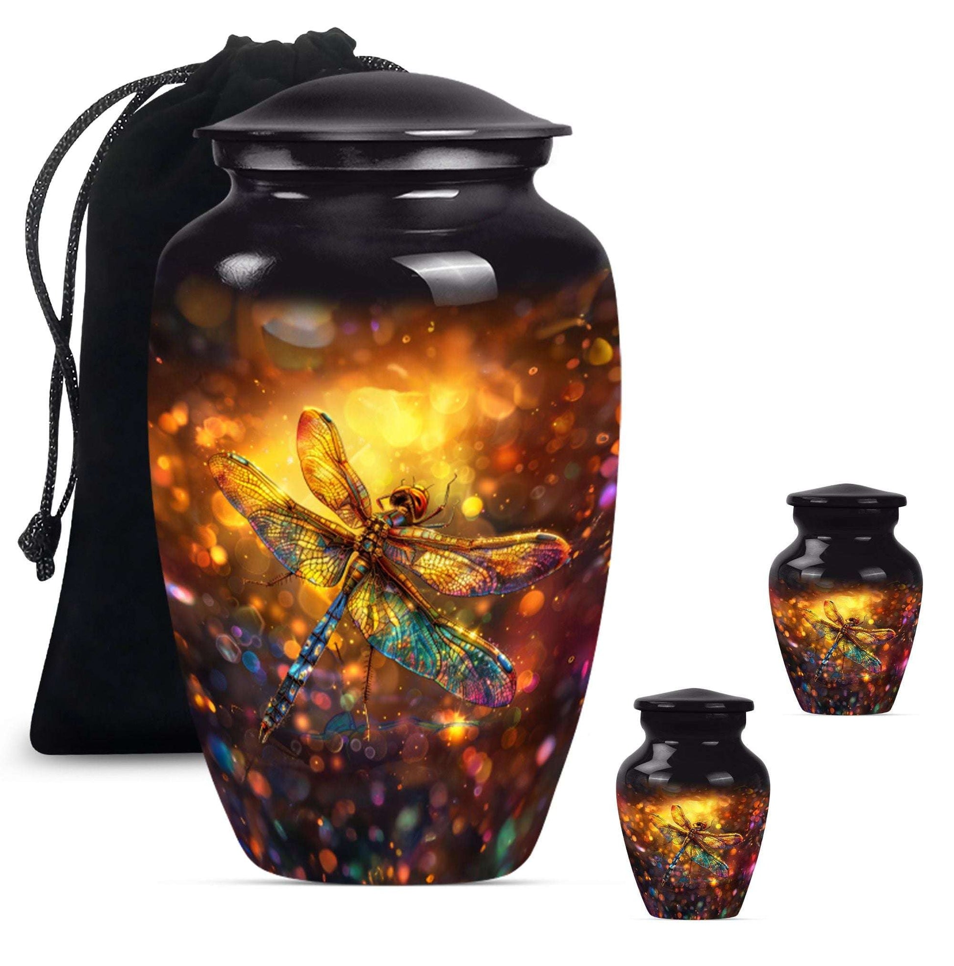 Decorative Dragonfly Funeral Urn - Cremation Urn Mom