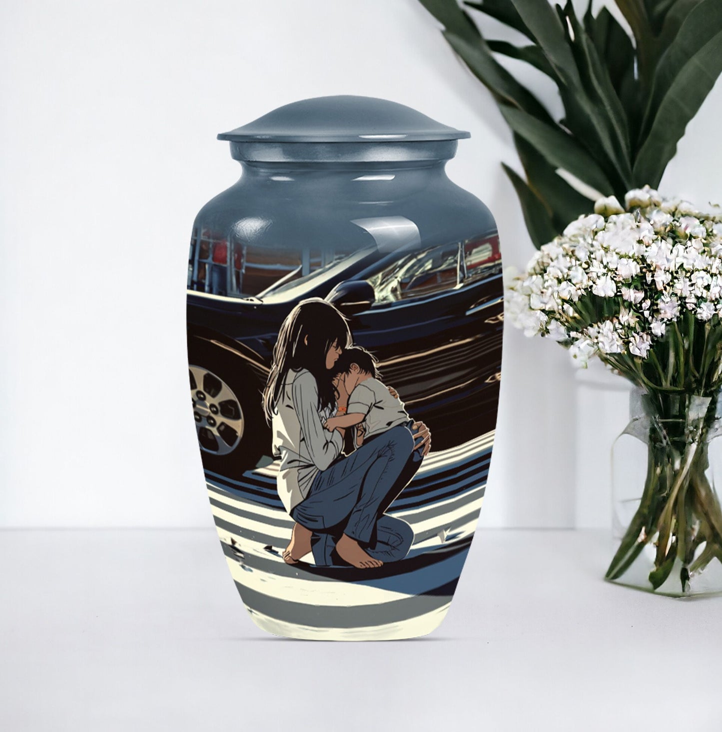 10-inch mother urn.