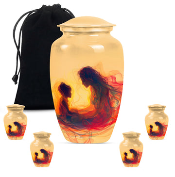 Large Urn with 4 Small Urn