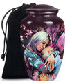 Galaxy Cremation Urn Embracing Purple Meadow - Large Unique Urn