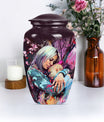 Classic 10-inch memorial large urn for human ashes.
