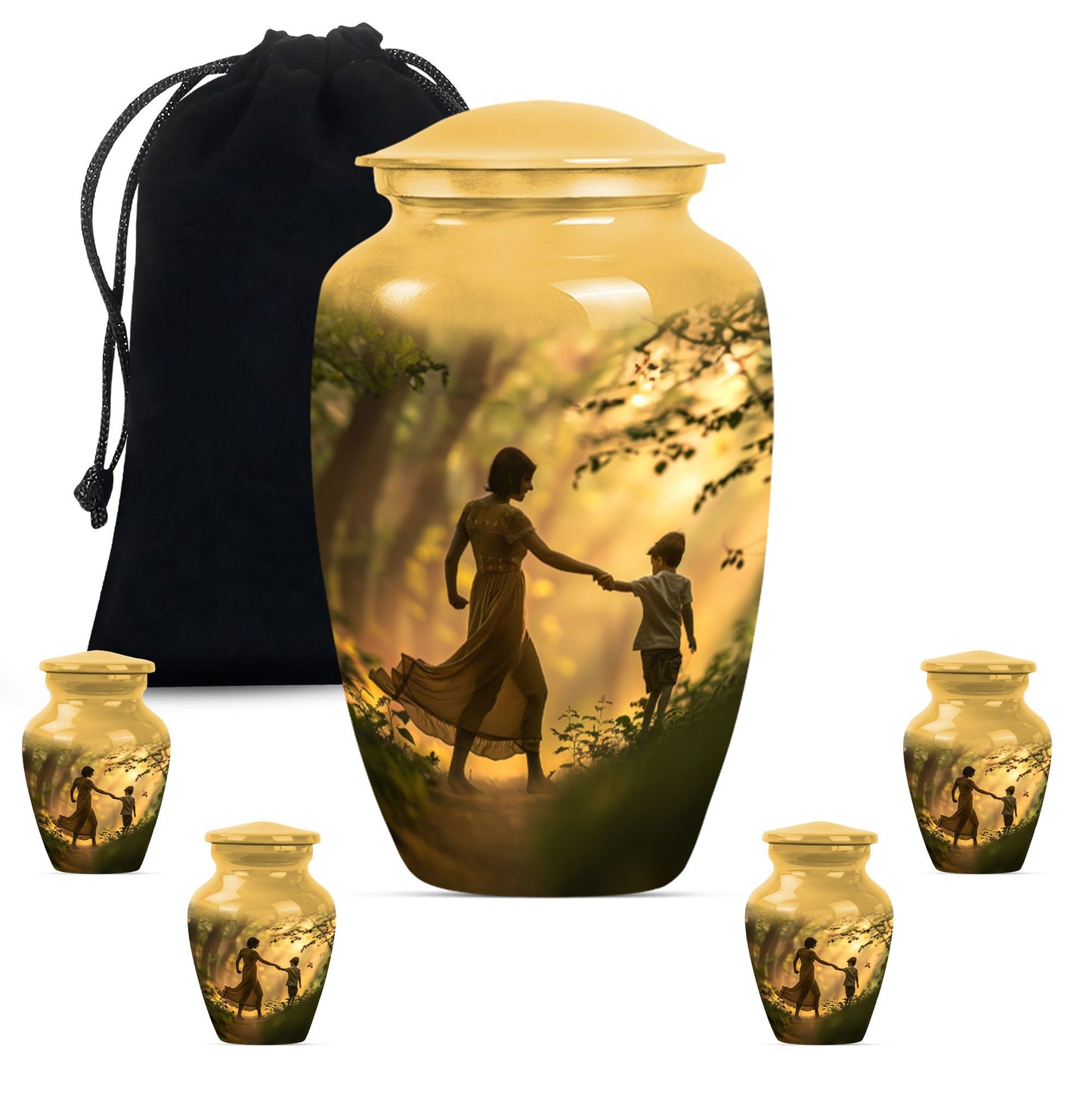 Mother Urn for adult human ashes