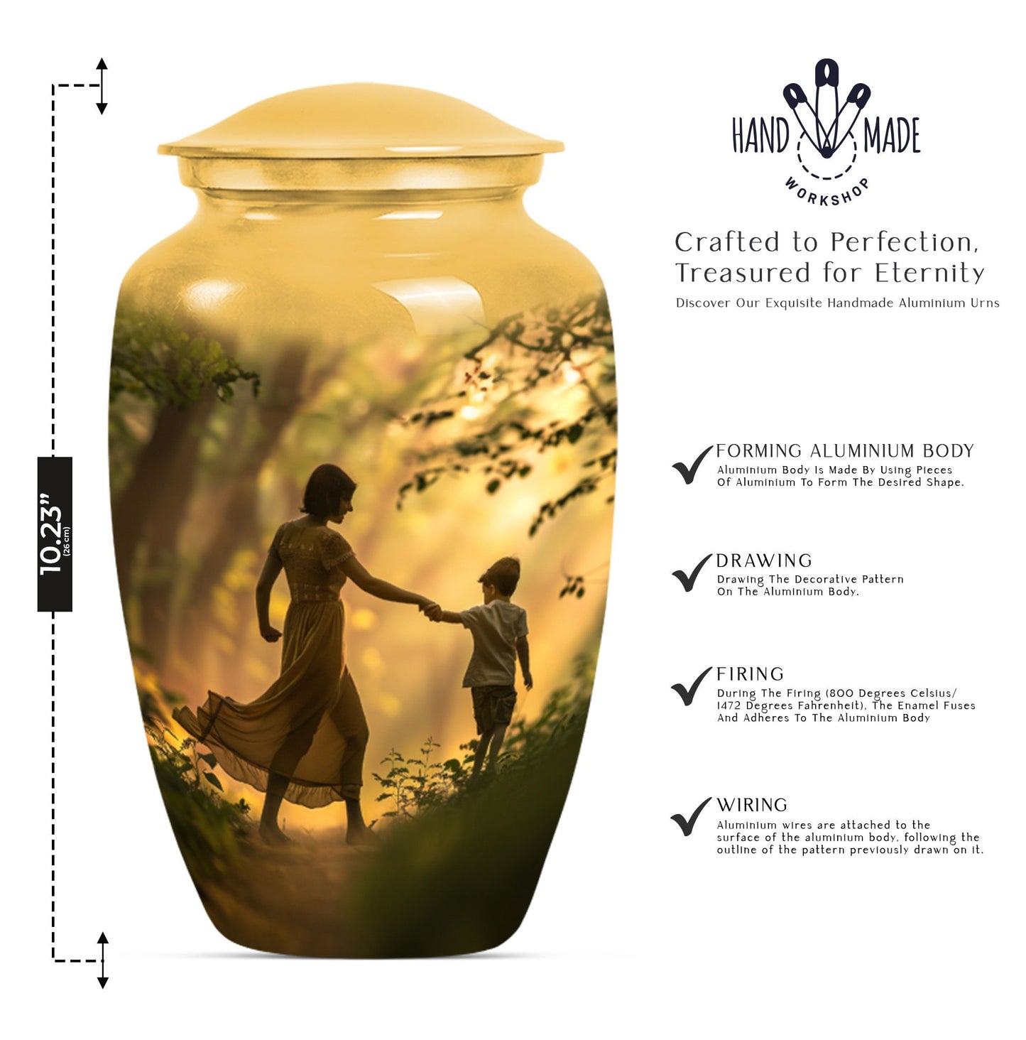 Mother Urn for adult human ashes