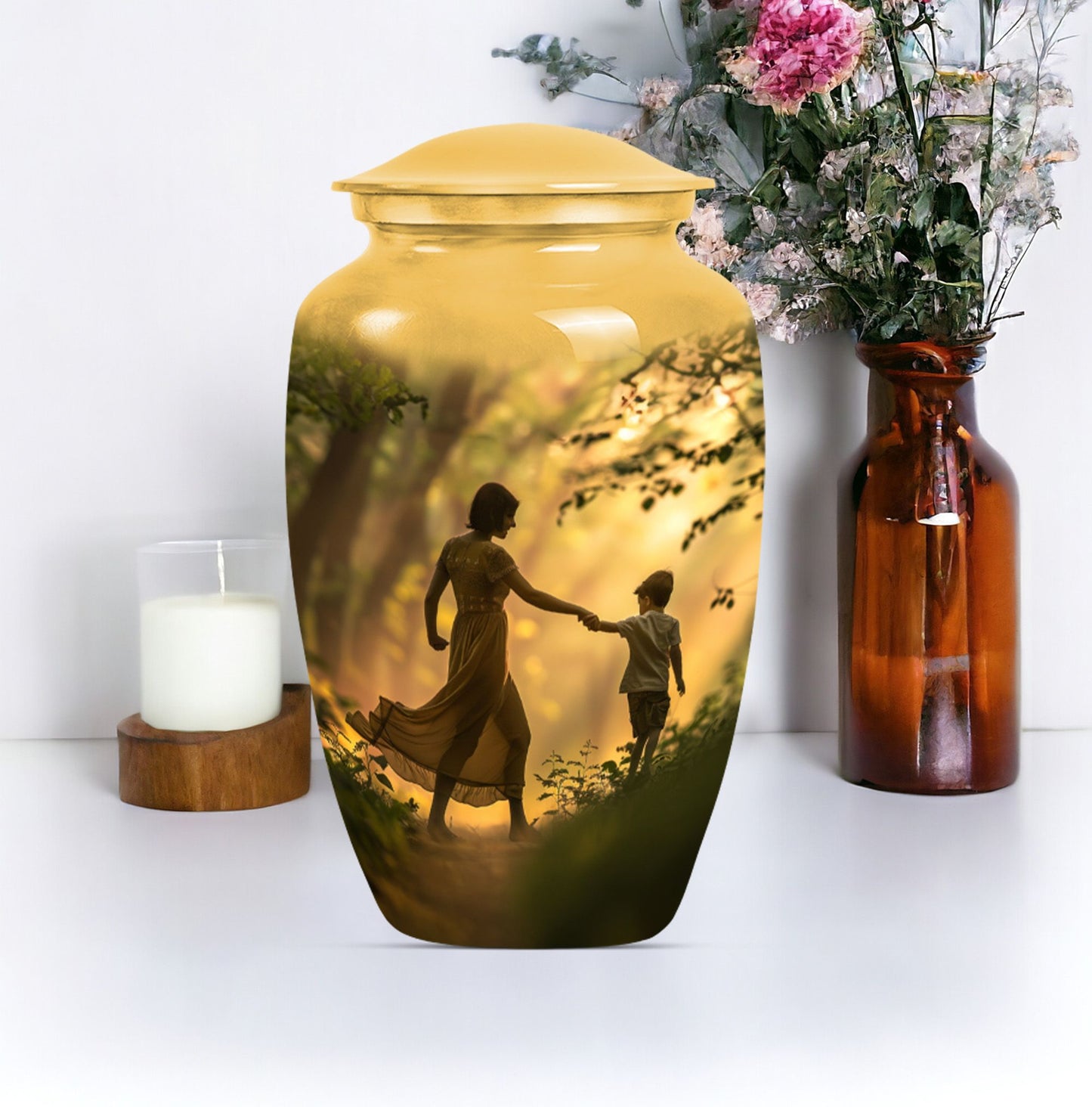 Mother Urn for adult human ashes