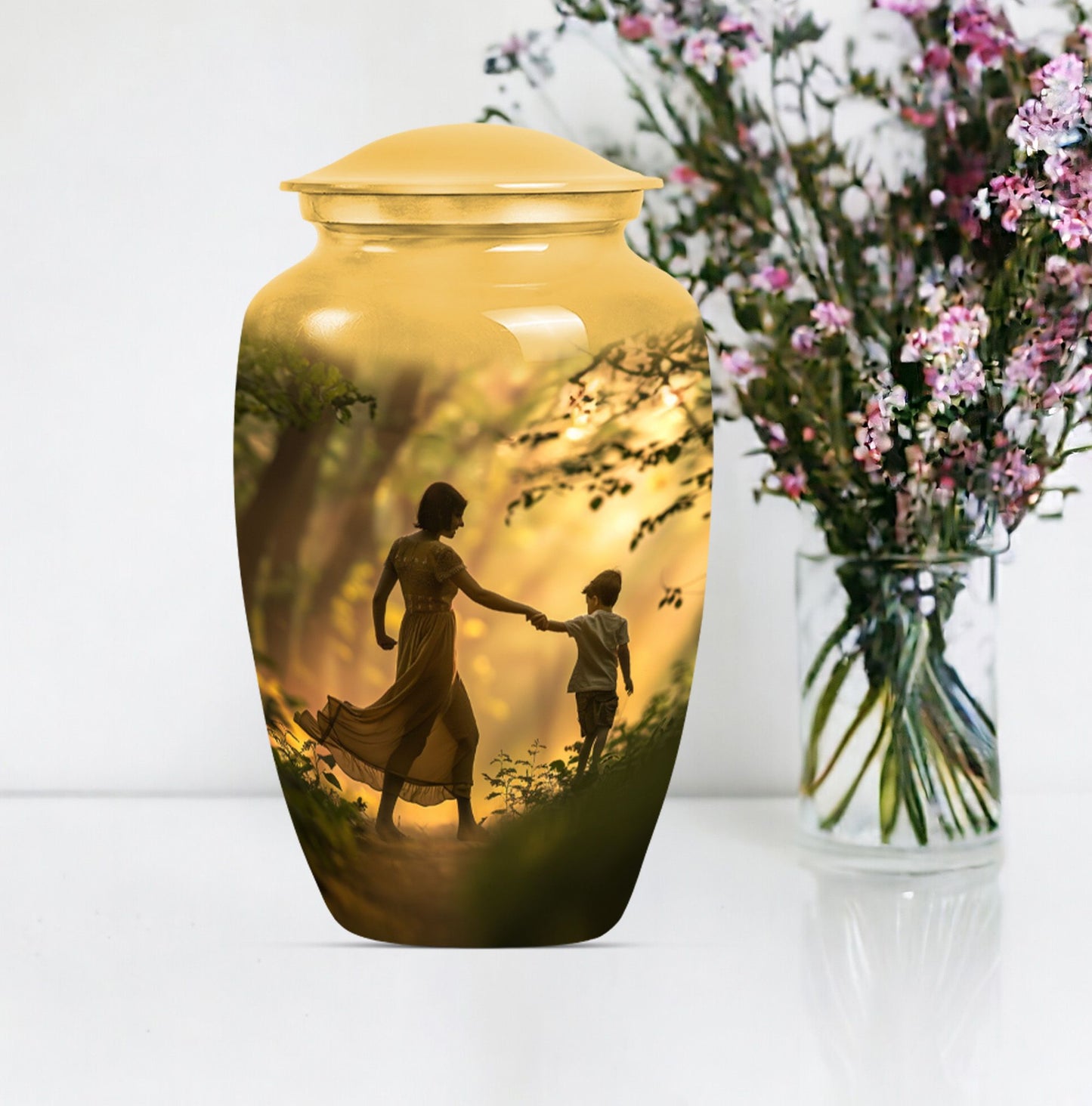 Mother Urn for adult human ashes