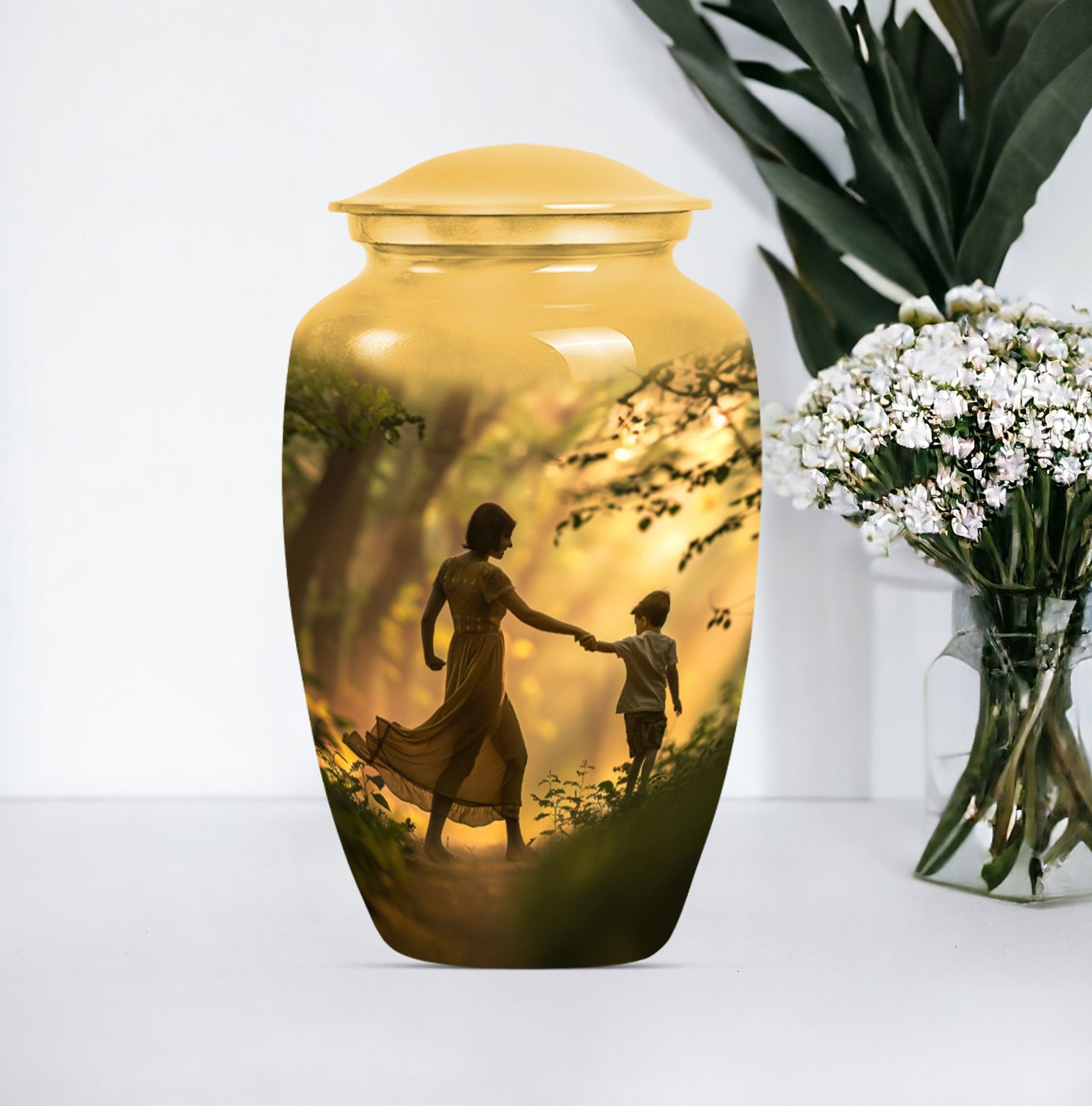 Mother Urn for adult human ashes