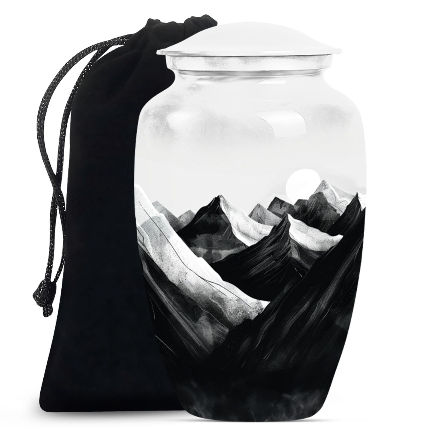 MOUNTAINS Classic Urn in Purple Meadow.