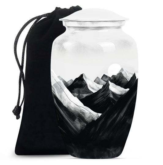 MOUNTAINS Classic Urn in Purple Meadow.