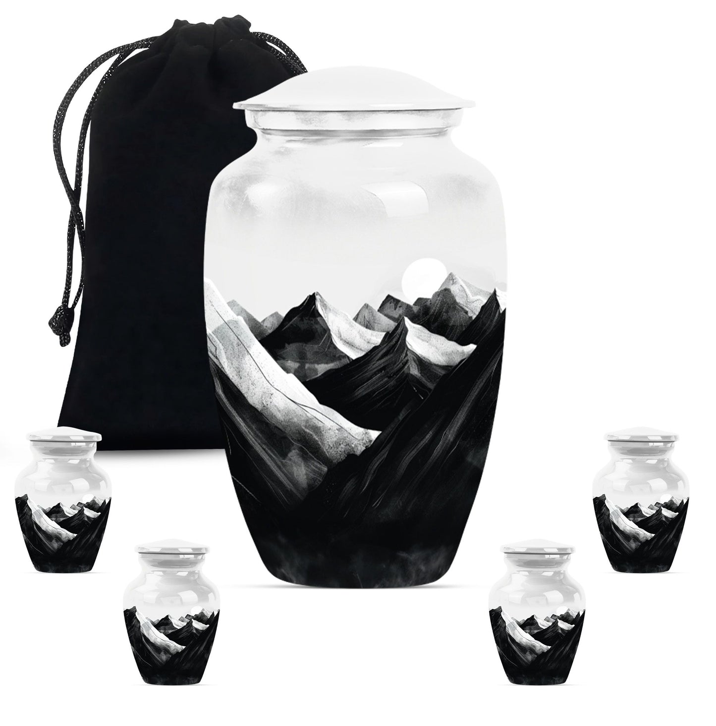 MOUNTAINS Classic Urn in Purple Meadow.