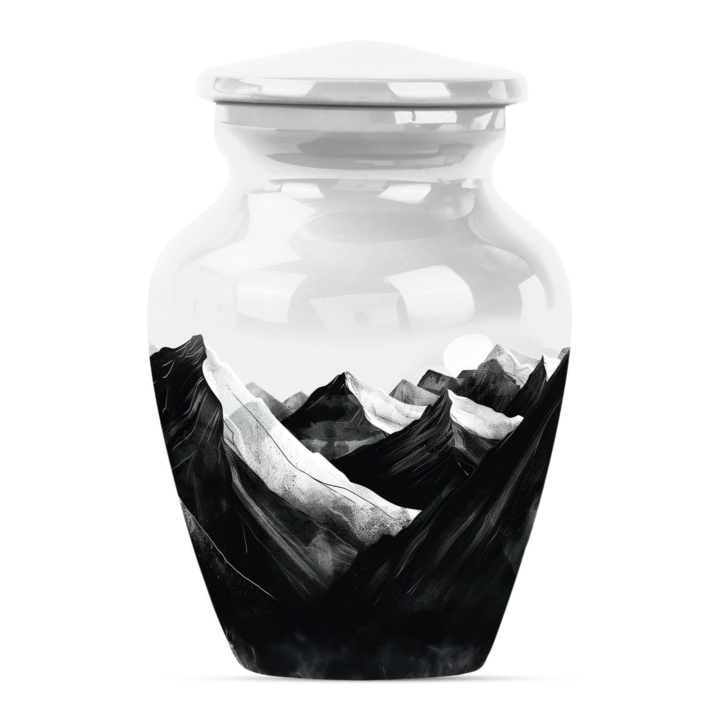 MOUNTAINS Classic Urn in Purple Meadow.