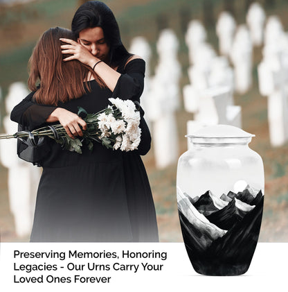 MOUNTAINS Classic Urn in Purple Meadow.