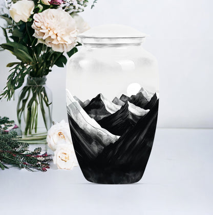 MOUNTAINS Classic Urn in Purple Meadow.