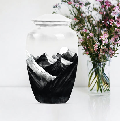 MOUNTAINS Classic Urn in Purple Meadow.