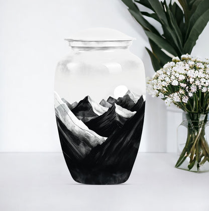 MOUNTAINS Classic Urn in Purple Meadow.