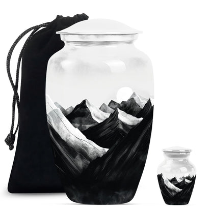 MOUNTAINS Classic Urn in Purple Meadow.