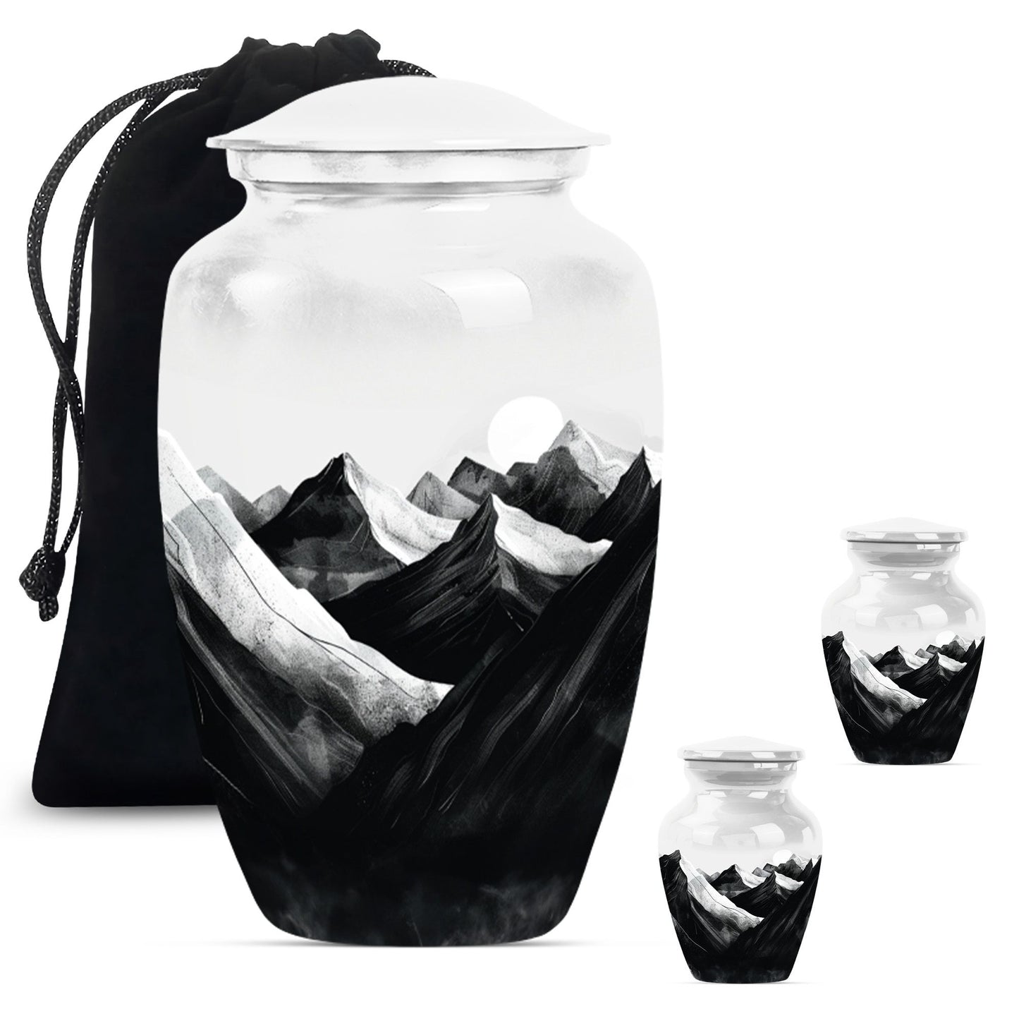 MOUNTAINS Classic Urn in Purple Meadow.