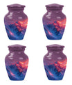 MOUNTAINS Urn in Purple Meadow theme,