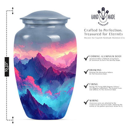 MOUNTAINS 10 Inch Classic Urn.