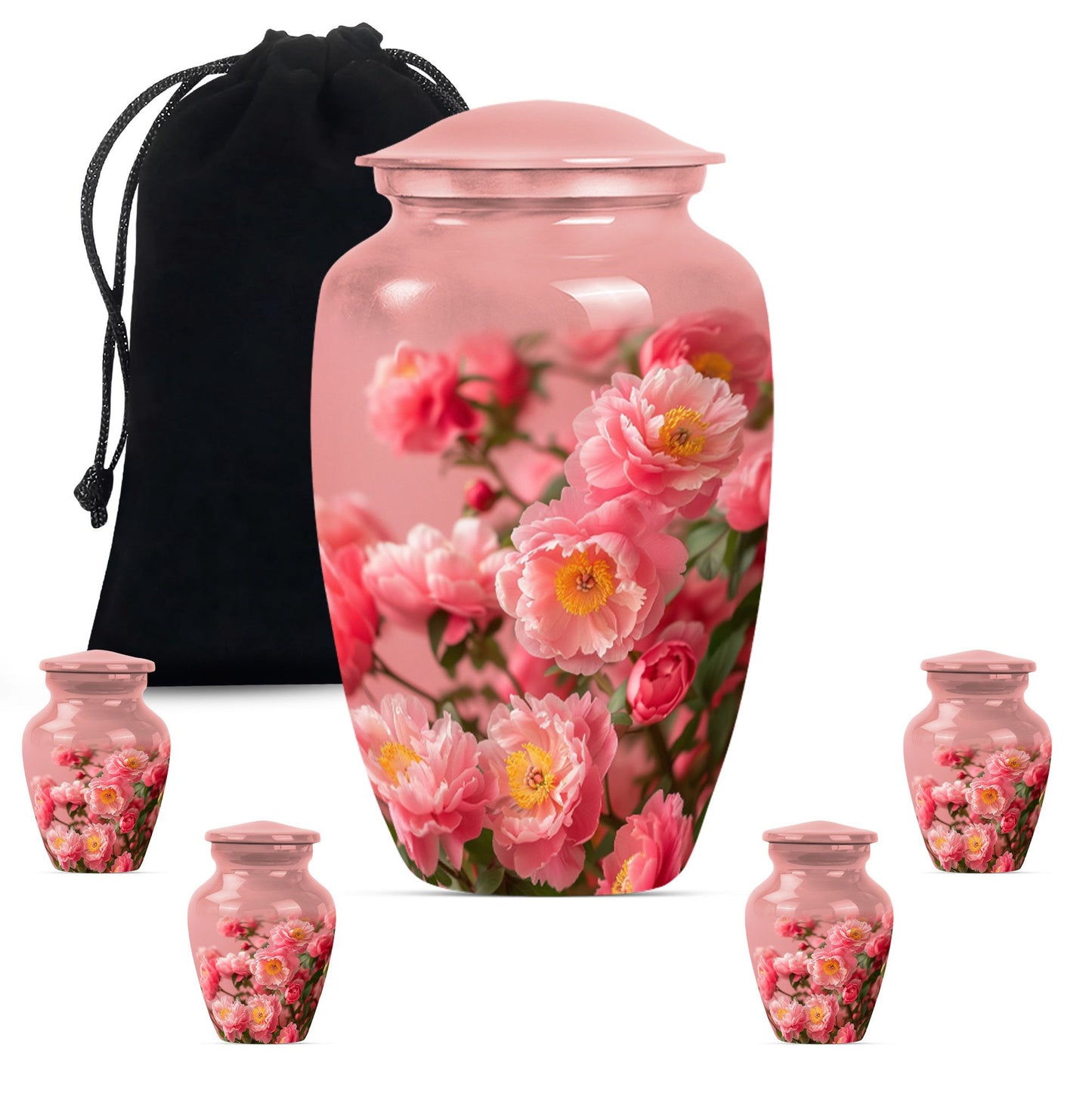flower urn made from aluminium, classic design.