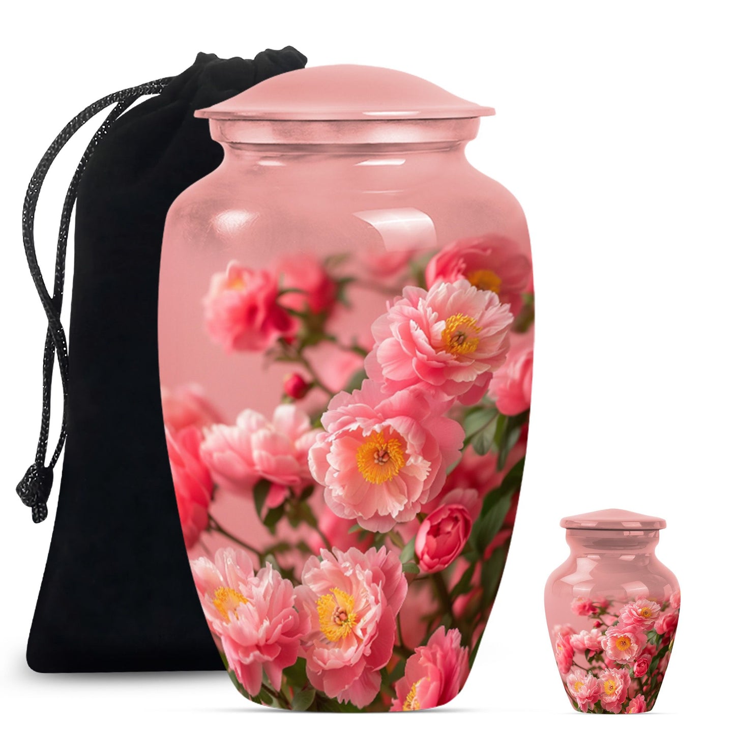 flower urn made from aluminium, classic design.
