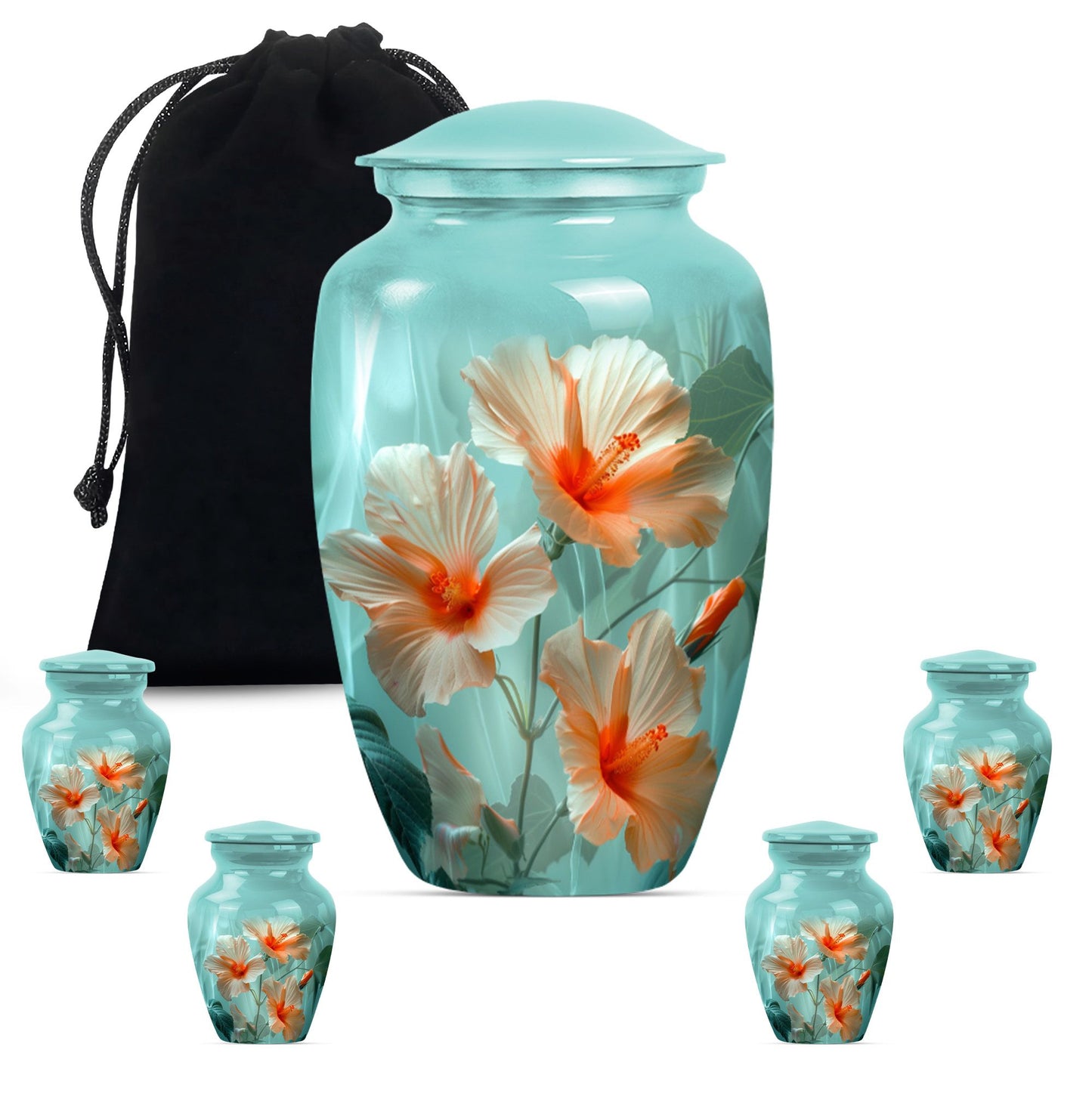  Purple Meadow theme flower urn,