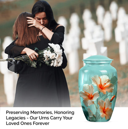  Purple Meadow theme flower urn,
