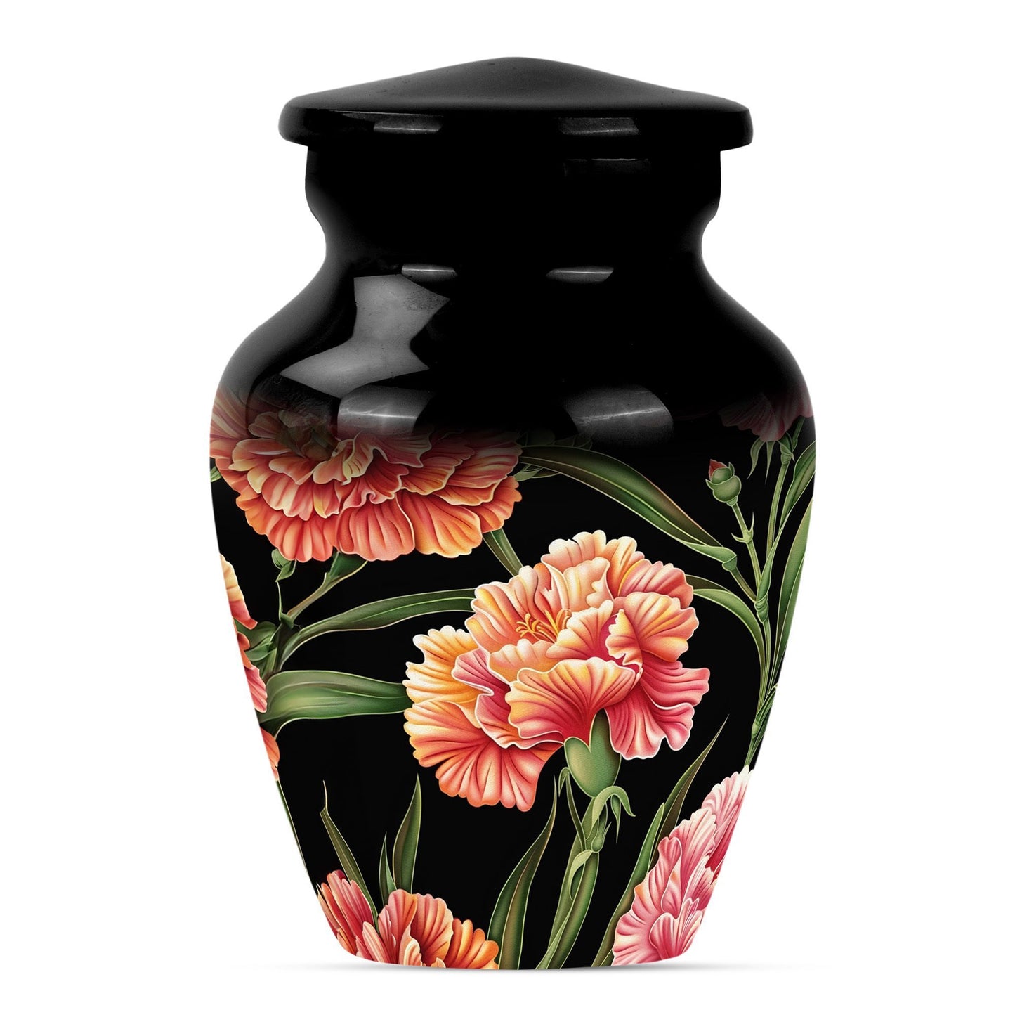 10-inch Classic flower urn in Purple Meadow design,