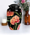 10-inch Classic flower urn in Purple Meadow design,