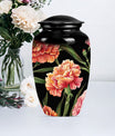 10-inch Classic flower urn in Purple Meadow design,