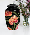 10-inch Classic flower urn in Purple Meadow design,