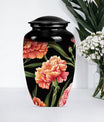 10-inch Classic flower urn in Purple Meadow design,