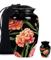 10-inch Classic flower urn in Purple Meadow design,