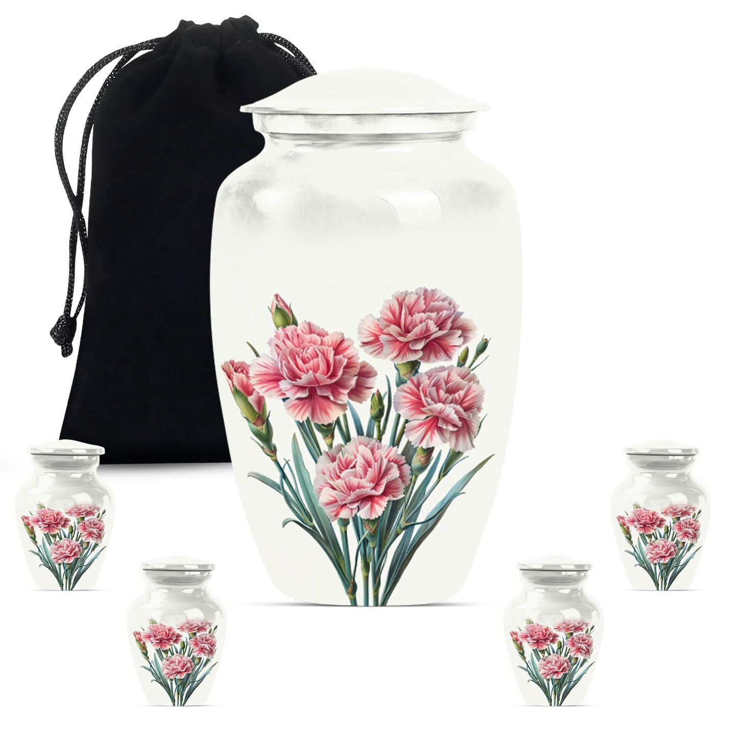  Purples Meadow flower Urn for adult male memorial