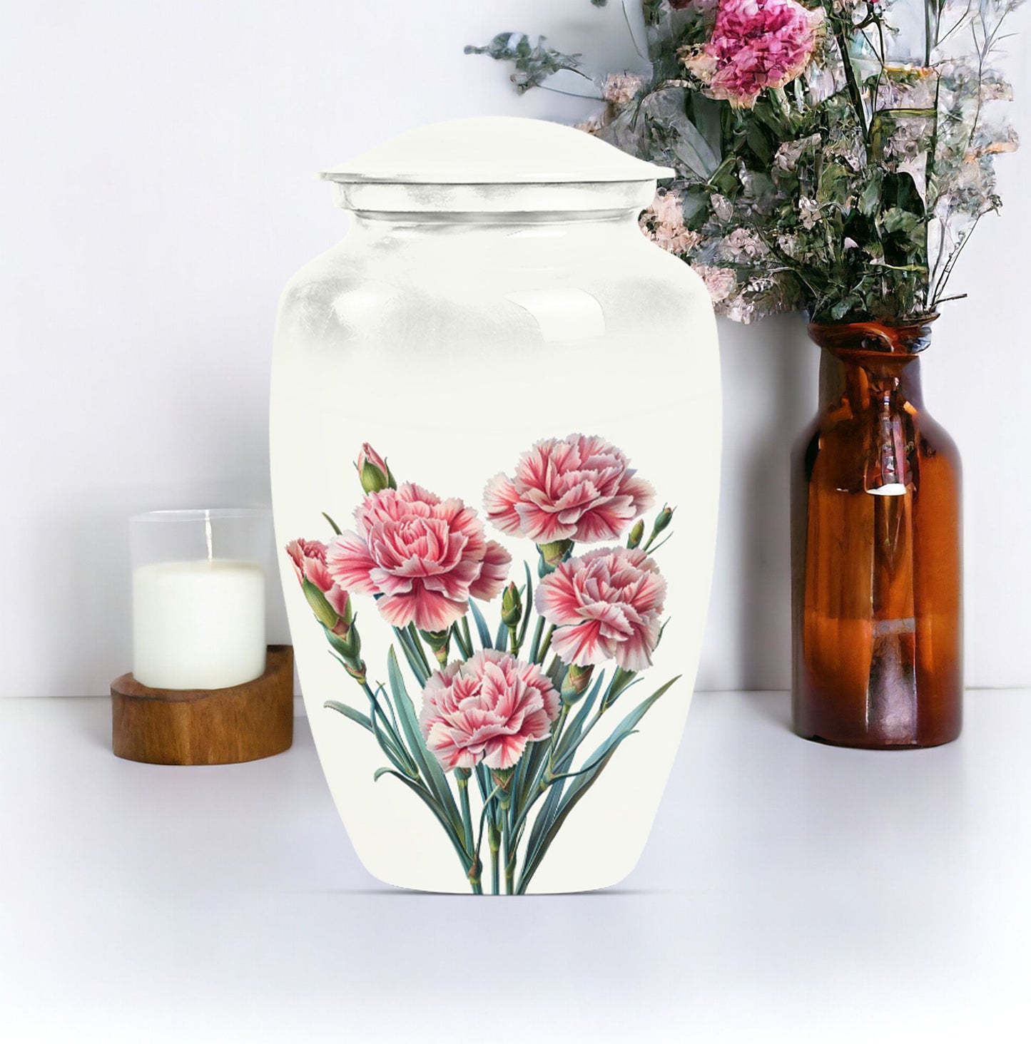  Purples Meadow flower Urn for adult male memorial