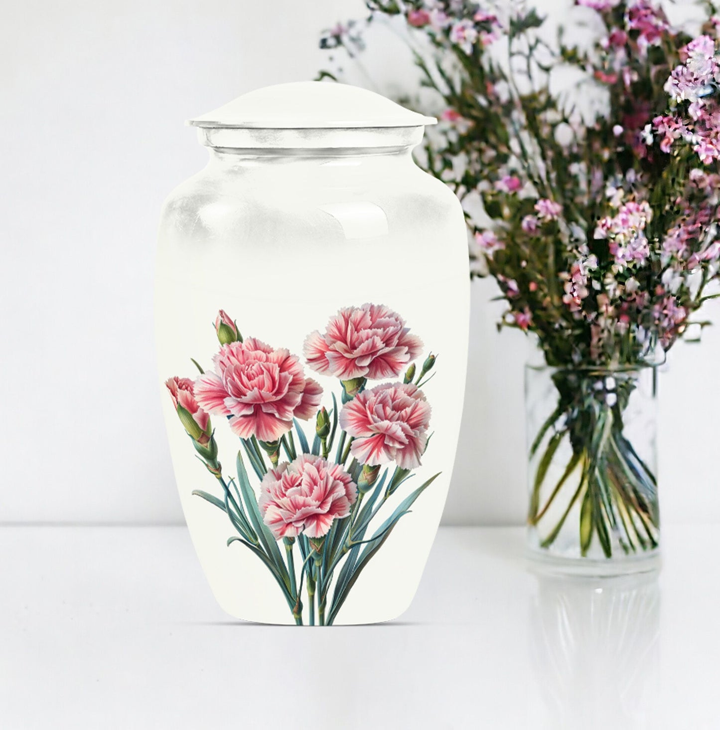  Purples Meadow flower Urn for adult male memorial