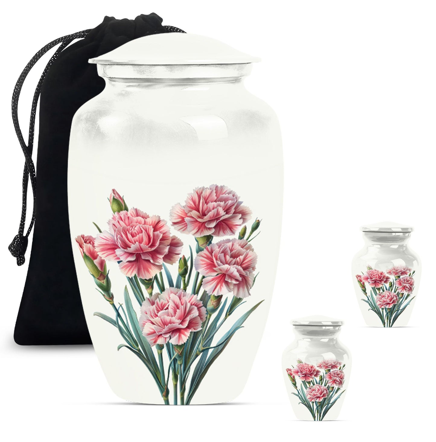  Purples Meadow flower Urn for adult male memorial