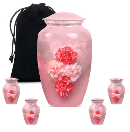 10-inch flower urn, cremation urn for dad