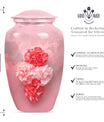 10-inch flower urn, cremation urn for dad