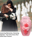 10-inch flower urn, cremation urn for dad