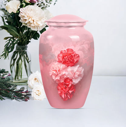 10-inch flower urn, cremation urn for dad