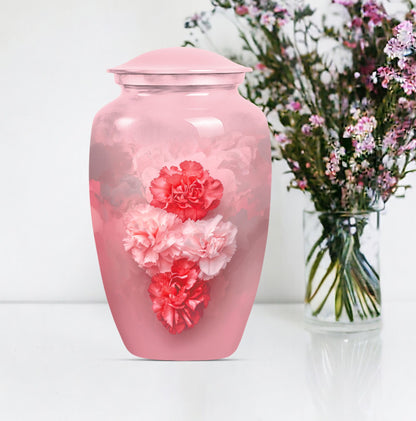 10-inch flower urn, cremation urn for dad