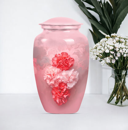 10-inch flower urn, cremation urn for dad