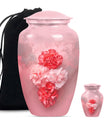 10-inch flower urn, cremation urn for dad