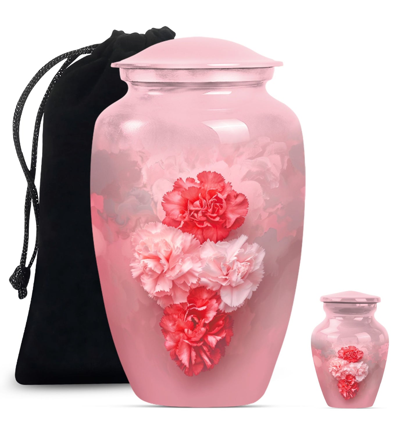 10-inch flower urn, cremation urn for dad